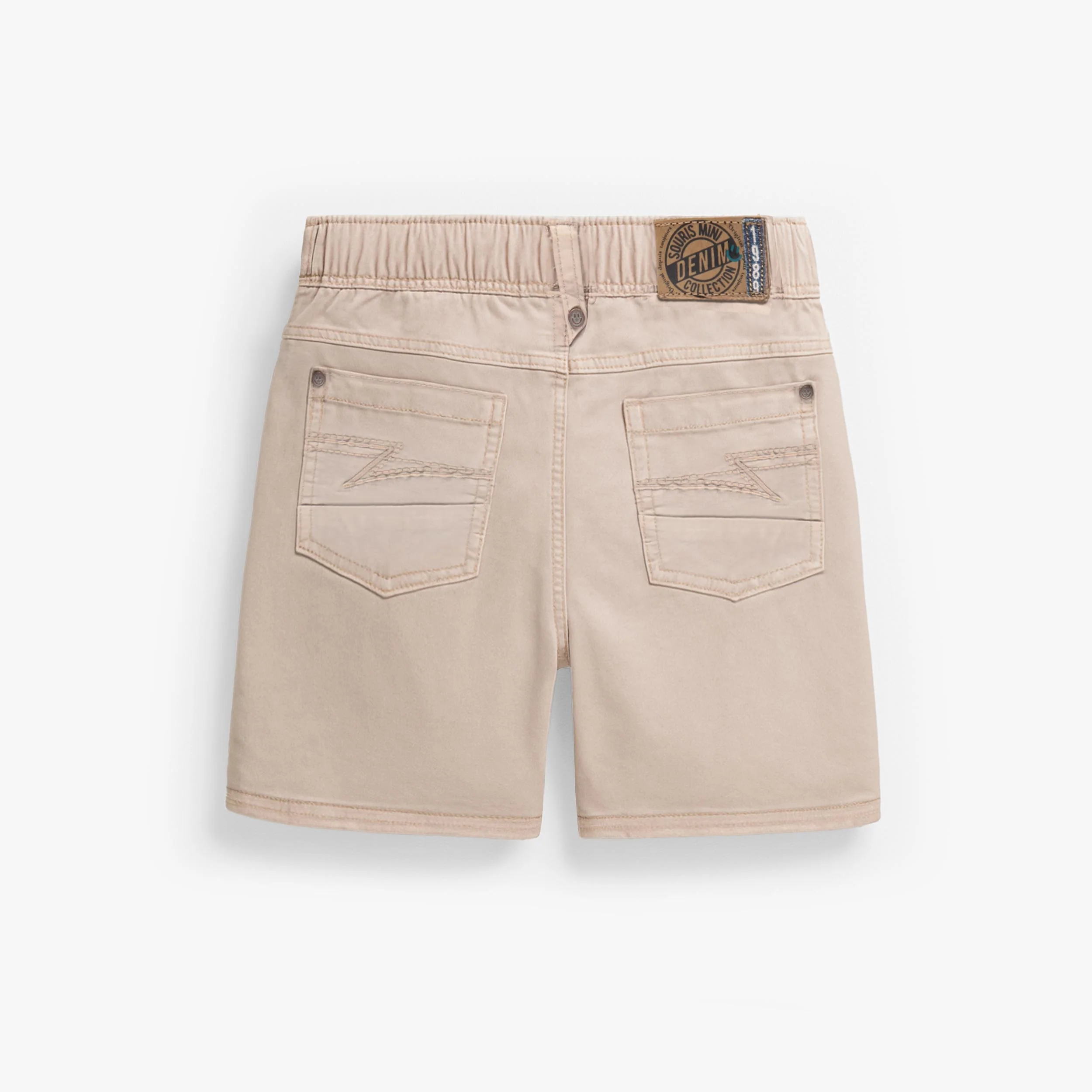 Bermuda beige en denim coupe décontractée, enfant - Image 6