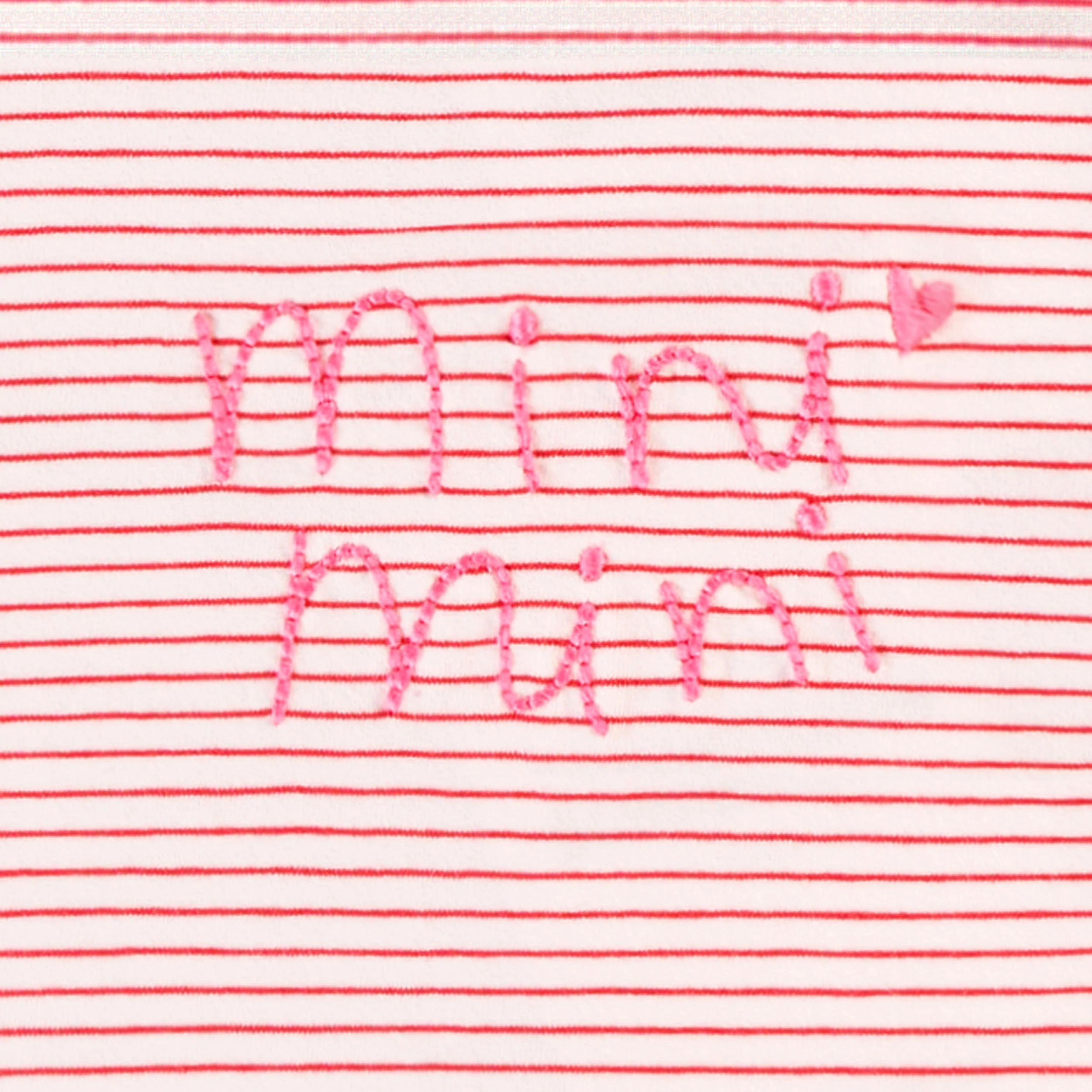 Cache-couche rose et crème à rayures, naissance - Image 3