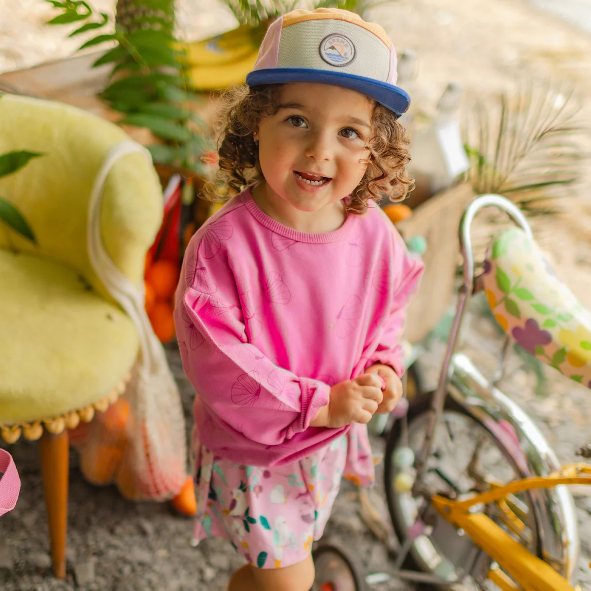 Chandail rose foncé à motifs de papillons, bébé - Image 3