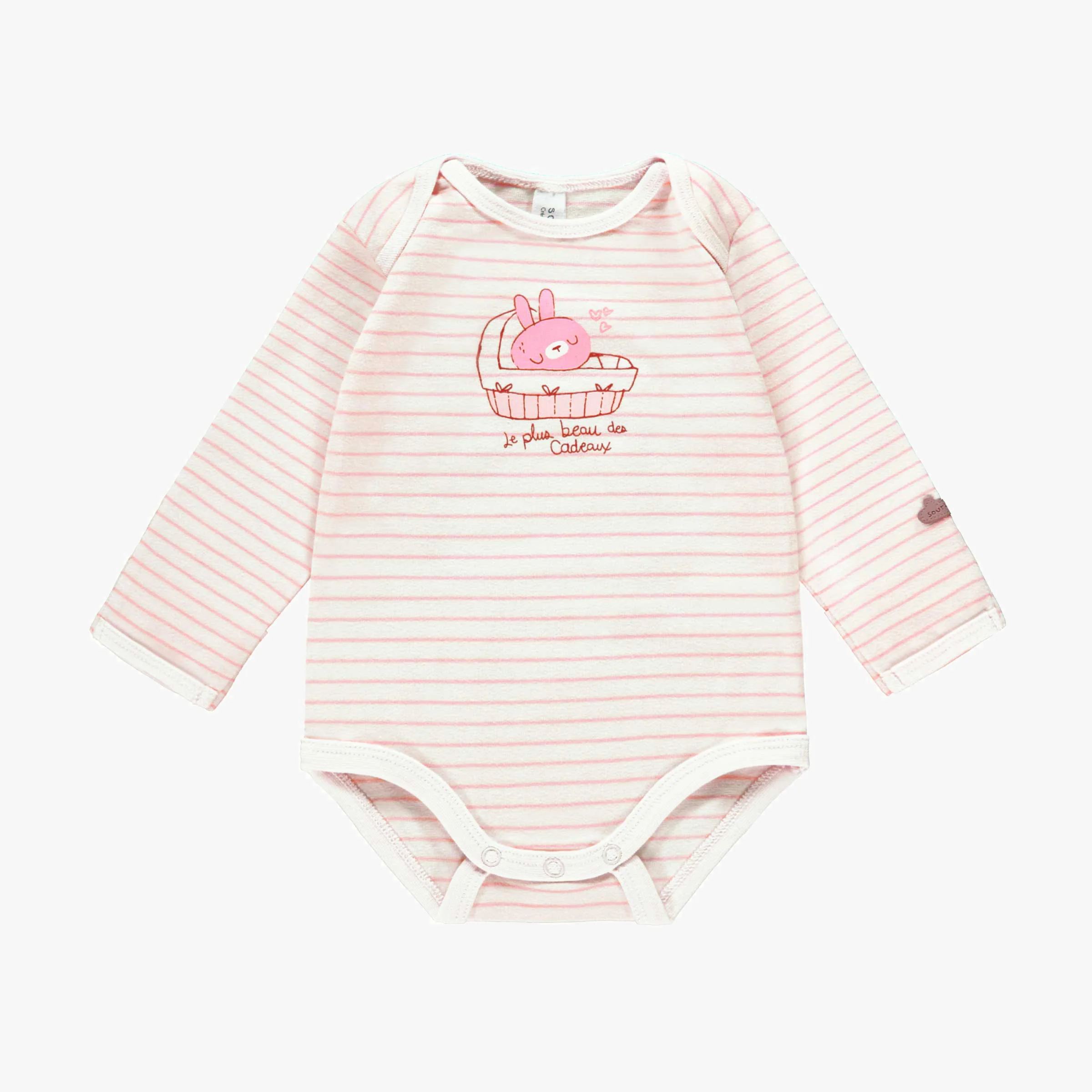 Coffret cadeau rose et crème « Le Classique » (8 pièces), naissance - Image 12