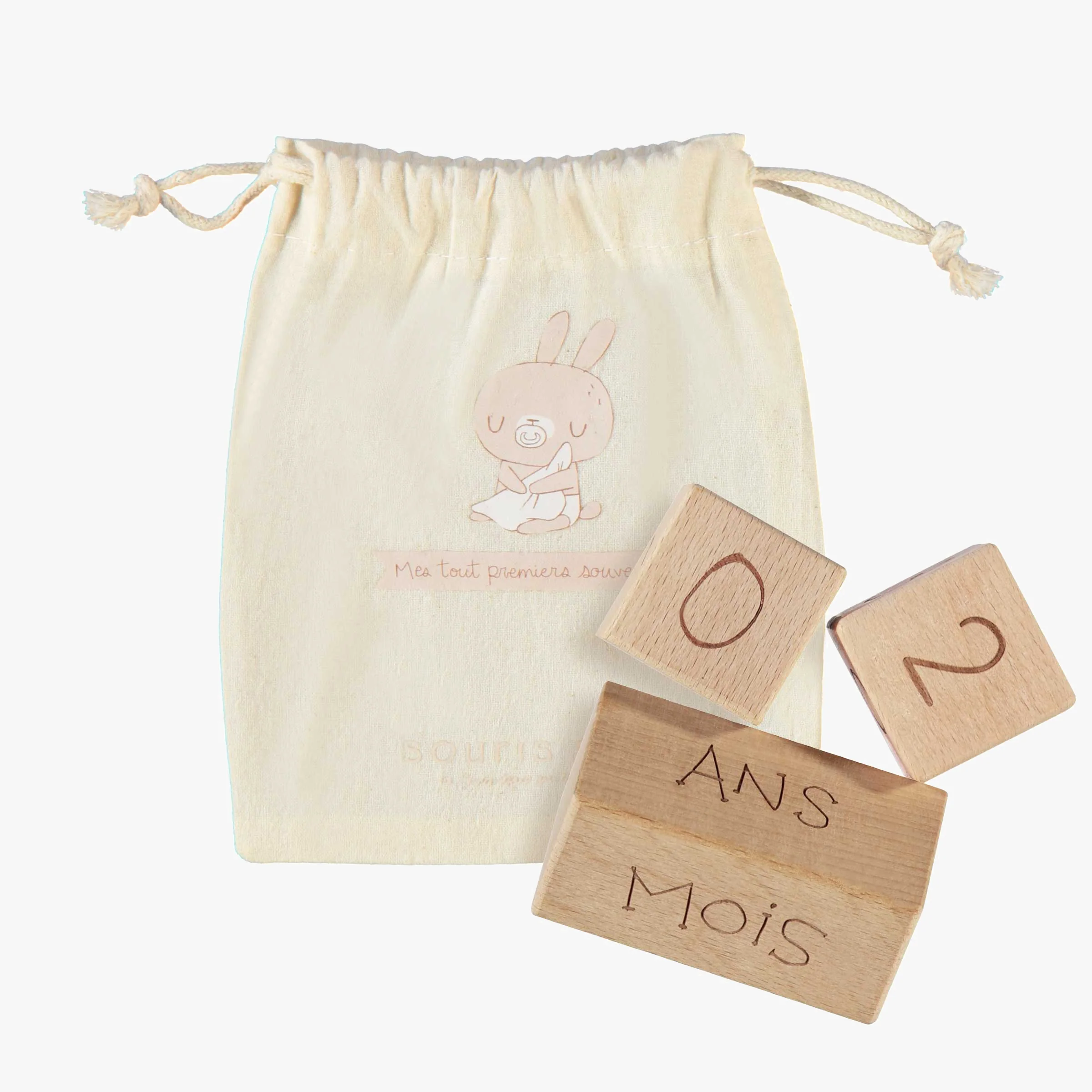 Coffret cadeau rose et crème « Le Classique » (8 pièces), naissance - Image 15