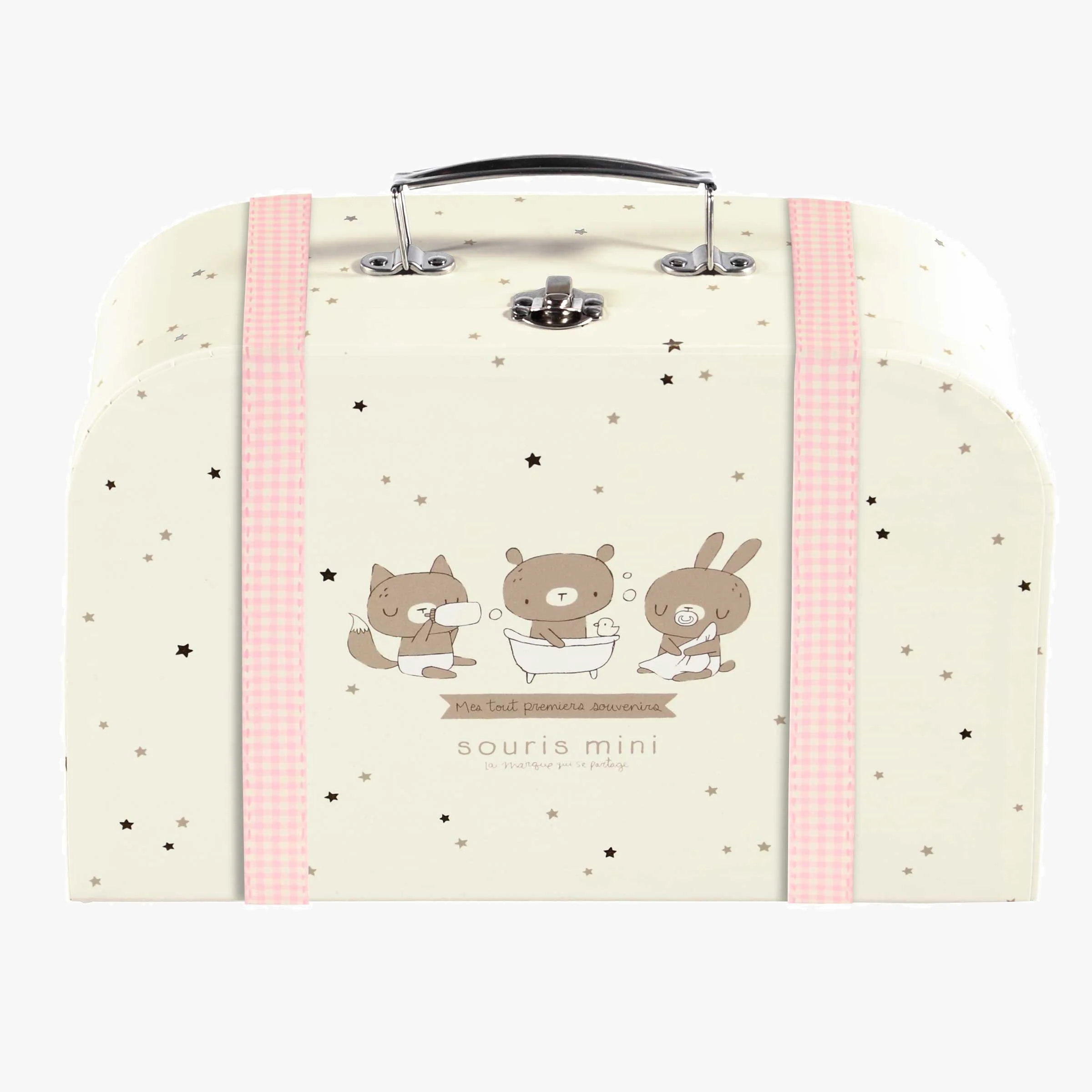 Coffret cadeau rose et crème « Le Classique » (8 pièces), naissance - Image 20