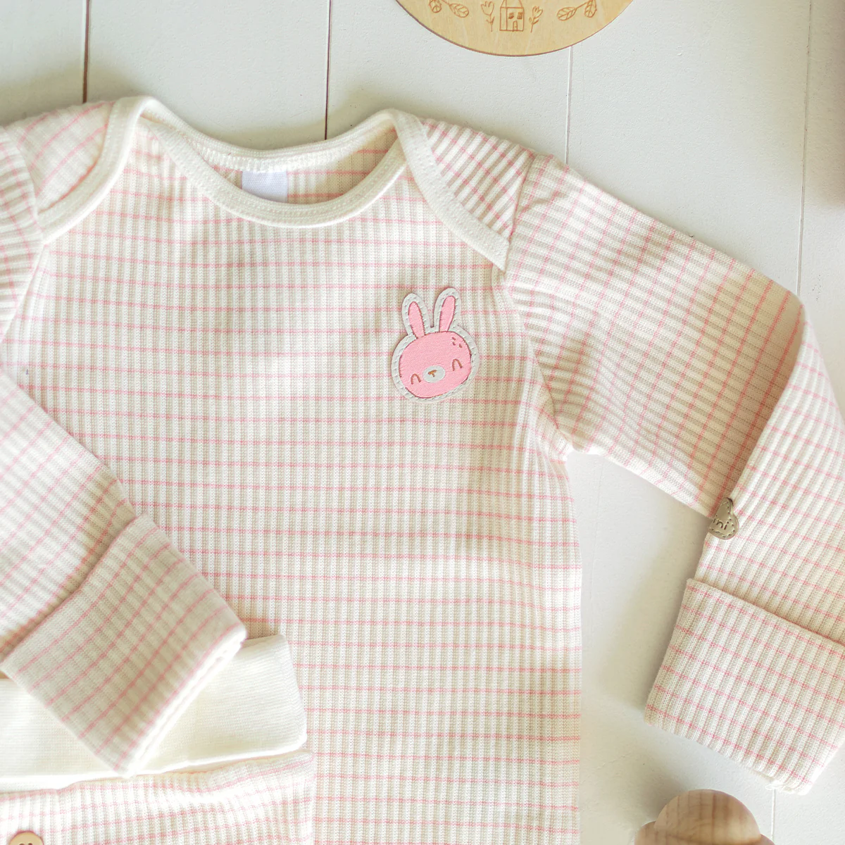 Coffret cadeau rose et crème « Le Premium » (14 pièces), naissance - Image 16