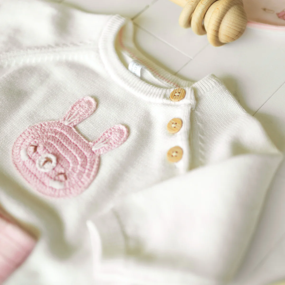 Coffret cadeau rose et crème « Le Premium » (14 pièces), naissance - Image 5