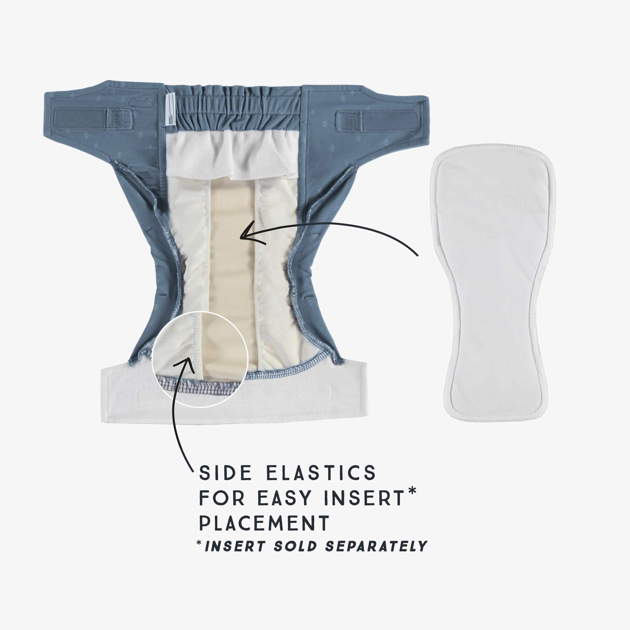 Couche réutilisable ultramince bleu à motif de flèches, bébé - Image 12