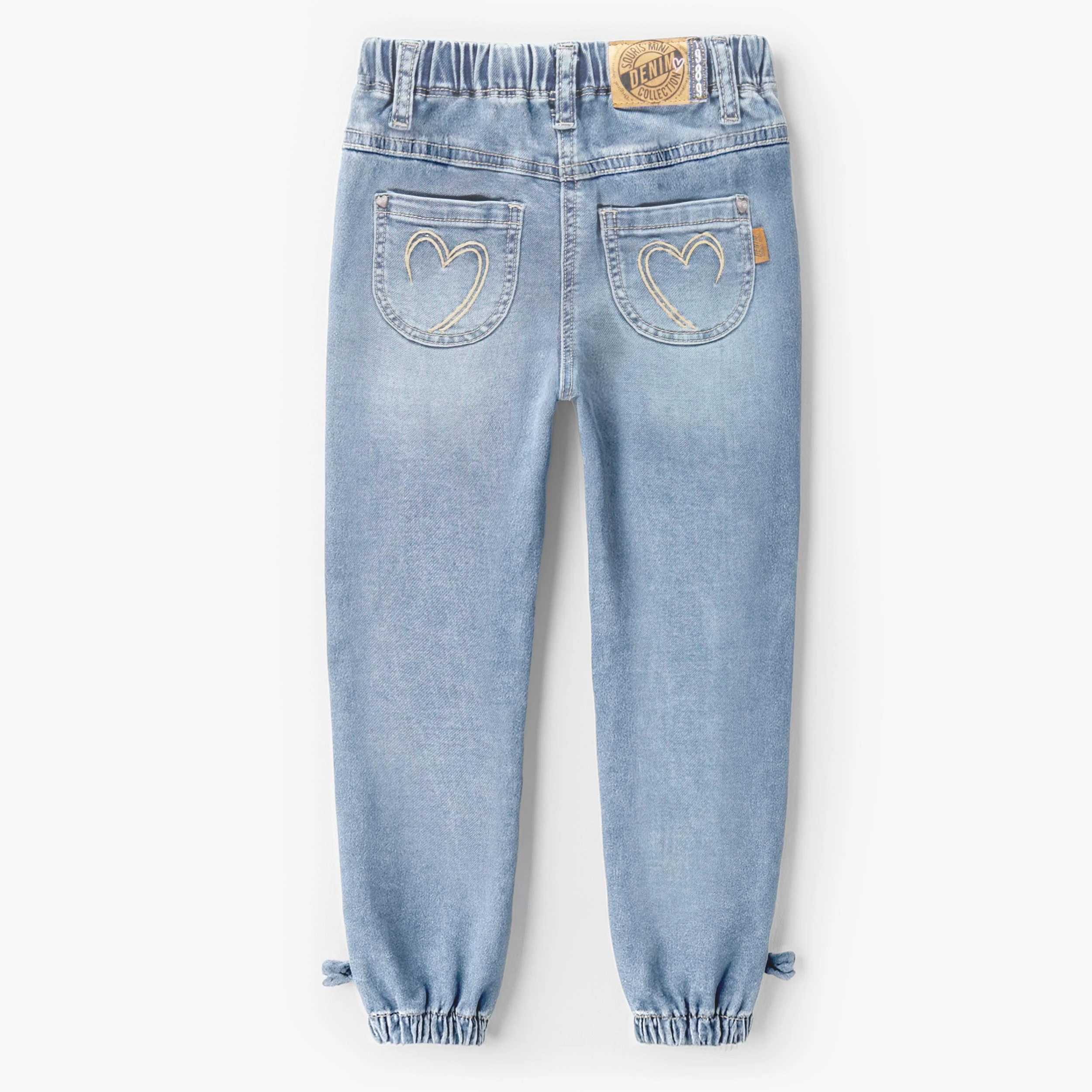 Jean bleu style jogger, enfant - Image 5