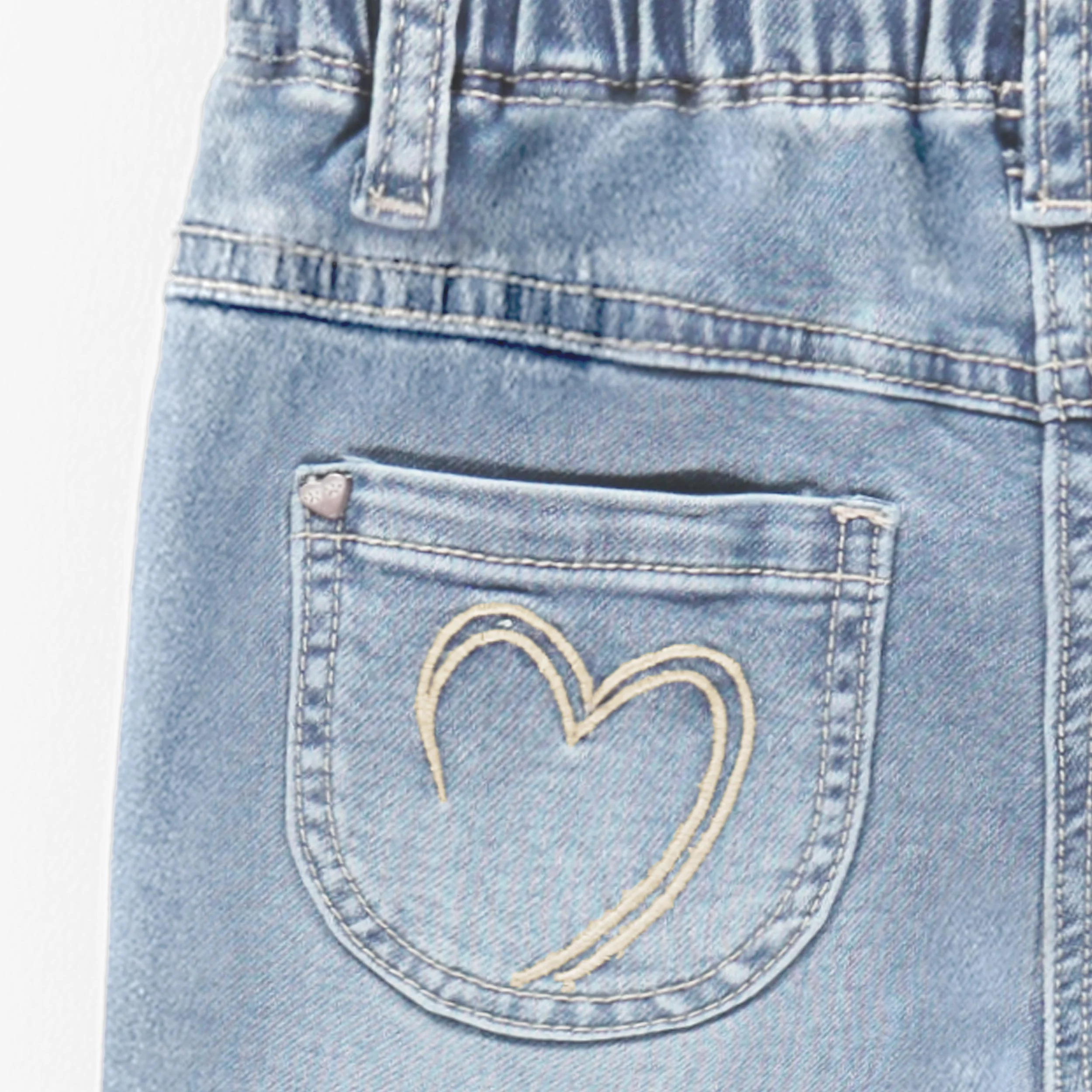 Jean bleu style jogger, enfant - Image 6