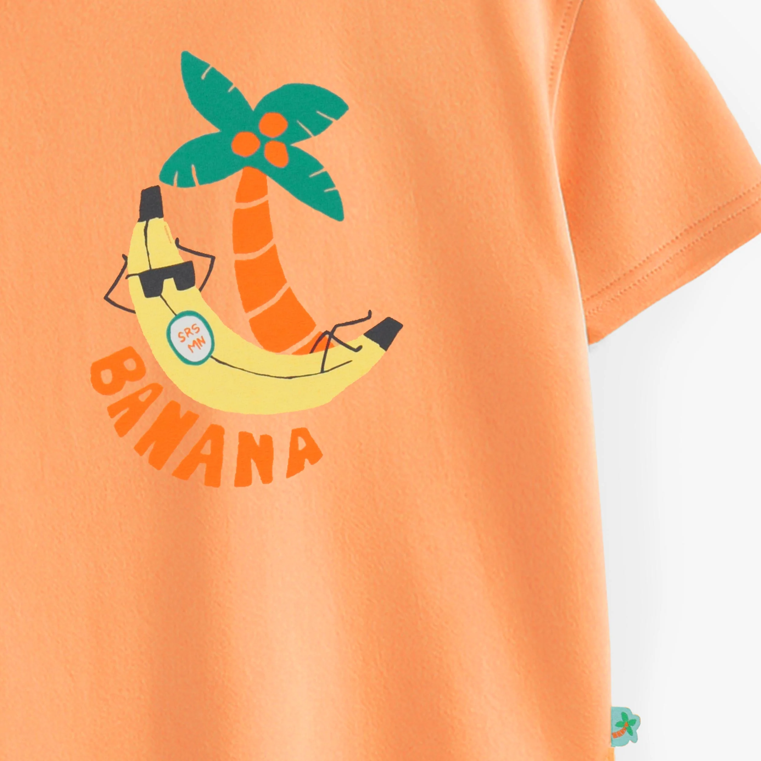 T-shirt orange avec illustration, enfant - Image 3